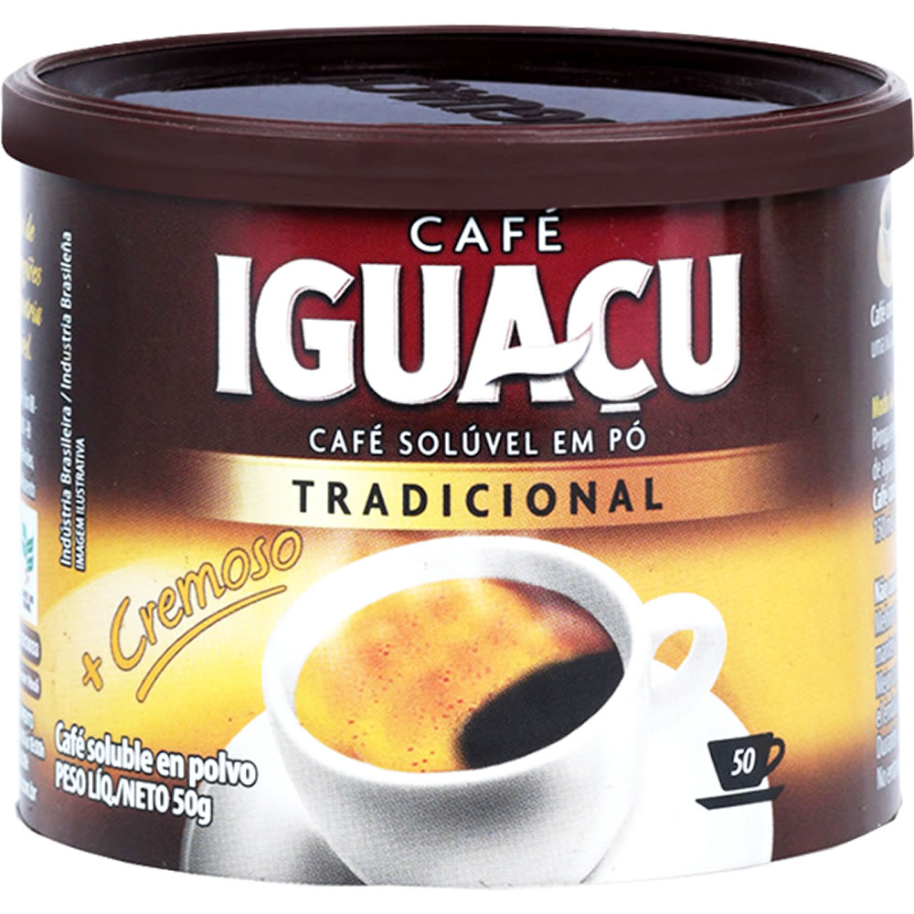 Café Solúvel Tradicional Lata 50g Iguaçu