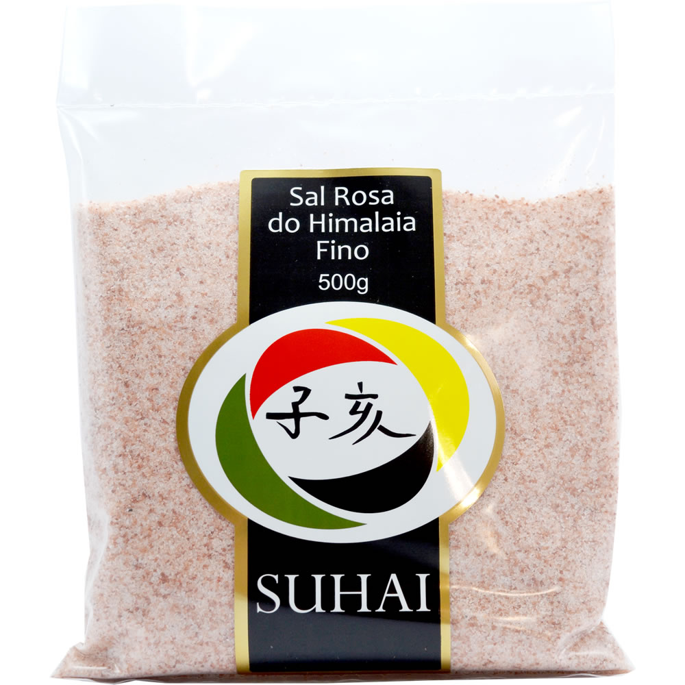 Sal Rosa do Himalaia Fino 500g Suhai